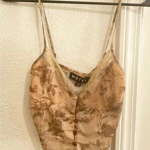 Motel Rocks Yena Top Botanical Animal Medium